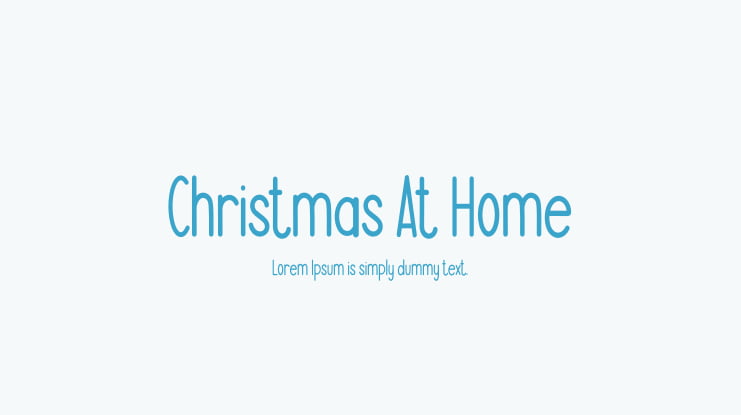 Christmas At Home Font