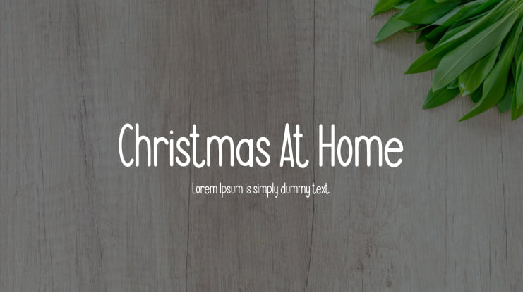 Christmas At Home Font