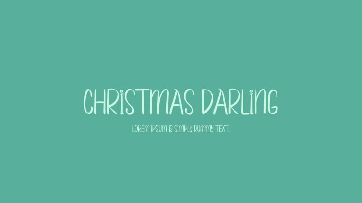 CHRISTMAS DARLING Font