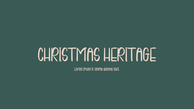 CHRISTMAS HERITAGE Font