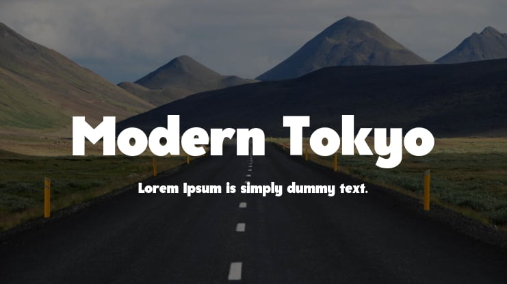 Modern Tokyo Font