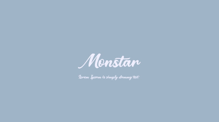 Monstar Font