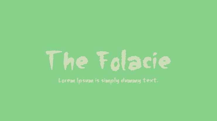 The Folacie Font