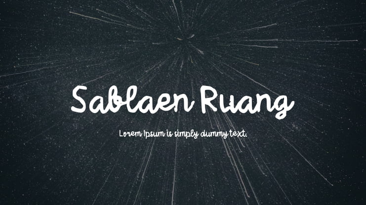 Sablaen Ruang Font