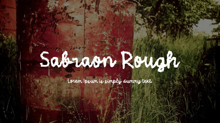 Sabraon Rough Font