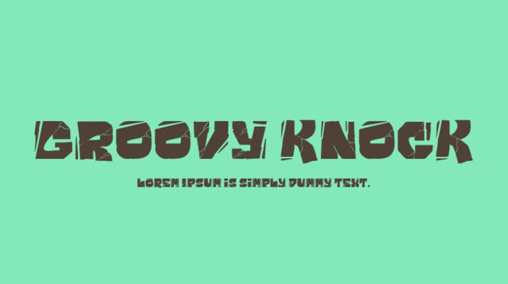 Groovy Knock Font