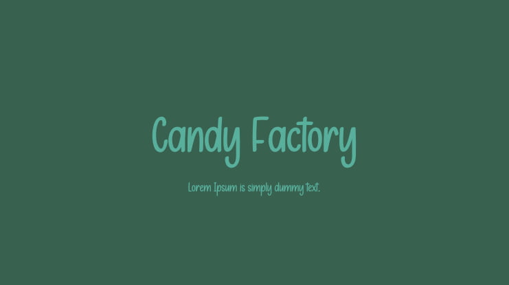 Candy Factory Font