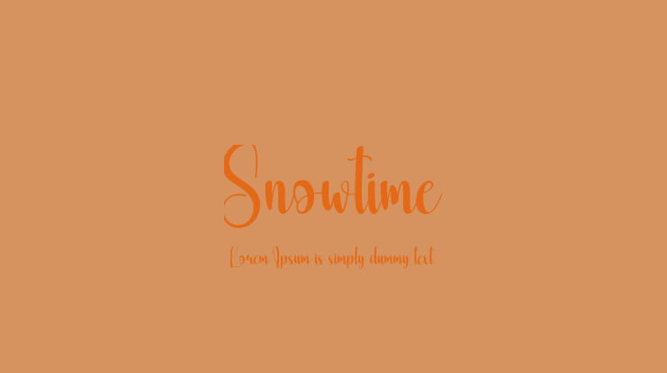 Snowtime Font