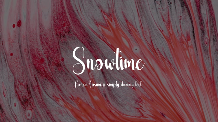 Snowtime Font