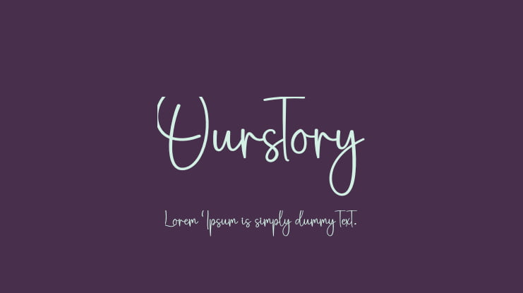 Ourstory Font