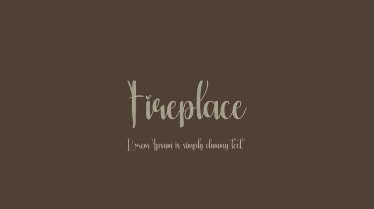 Fireplace Font