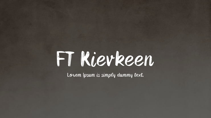 FT Kievkeen Font