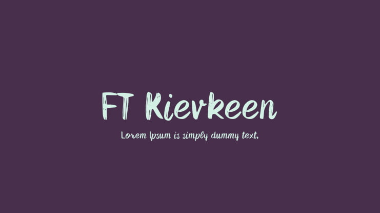 FT Kievkeen Font