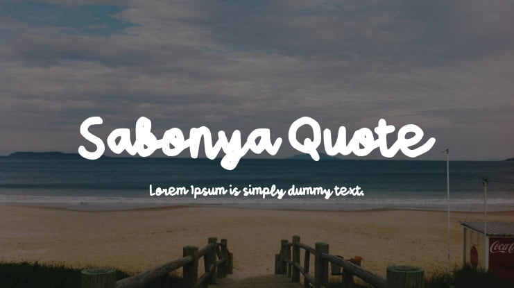 Sabonya Quote Font