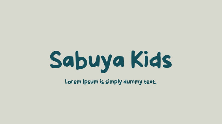 Sabuya Kids Font