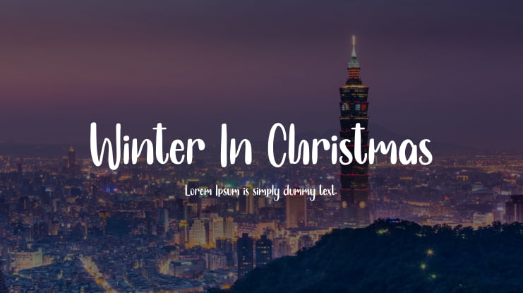 Winter In Christmas Font