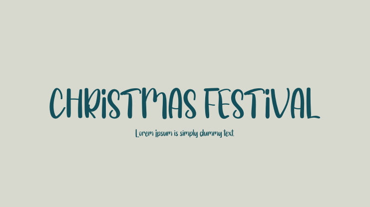 CHRISTMAS FESTIVAL Font