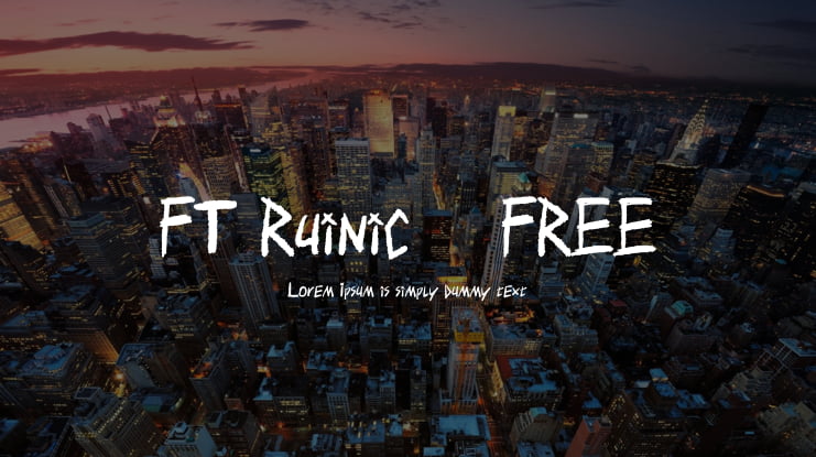 FT Ruinic - FREE Font