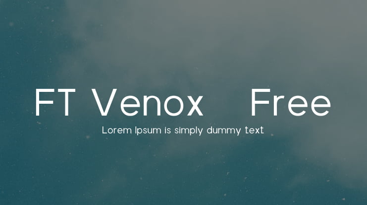 FT Venox - Free Font