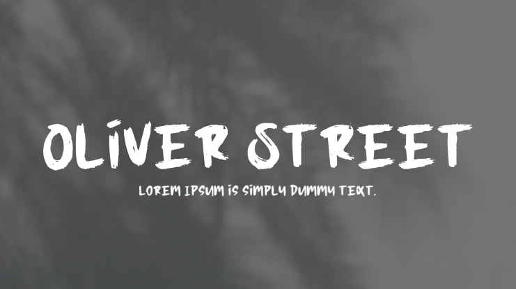 Oliver Street Font