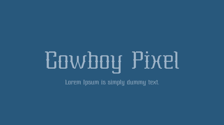 Cowboy Pixel Font