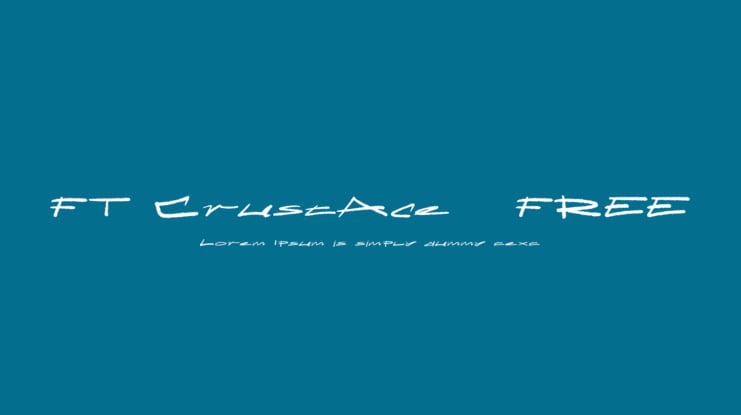 FT CrustAce - FREE Font