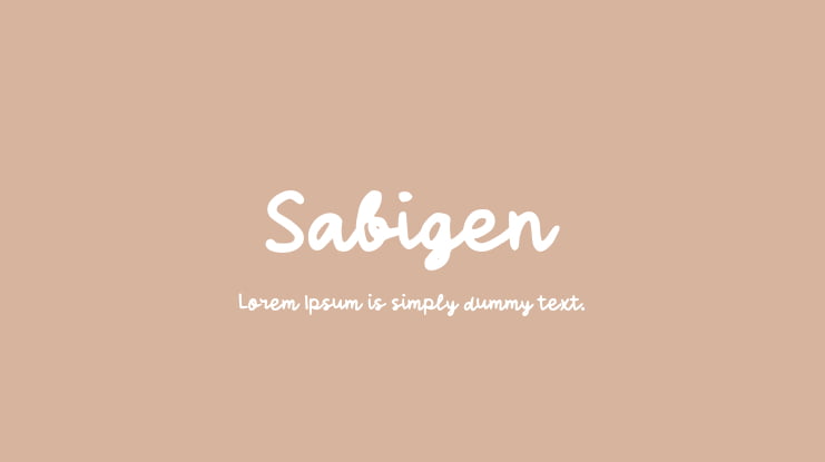 Sabigen Font