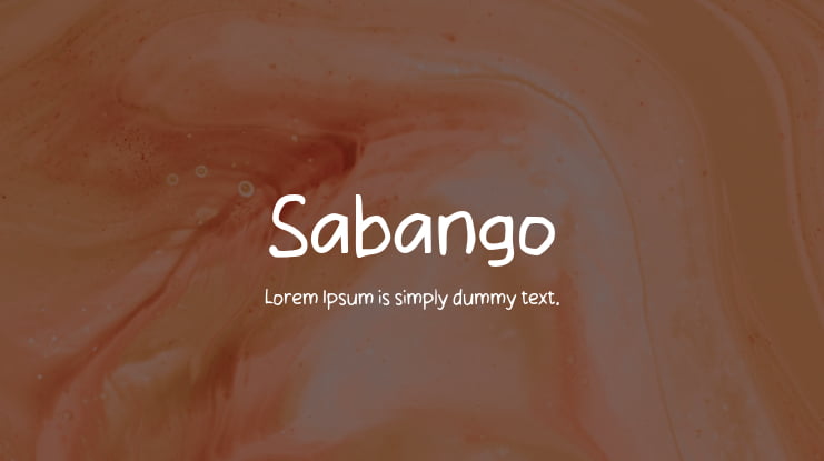 Sabango Font