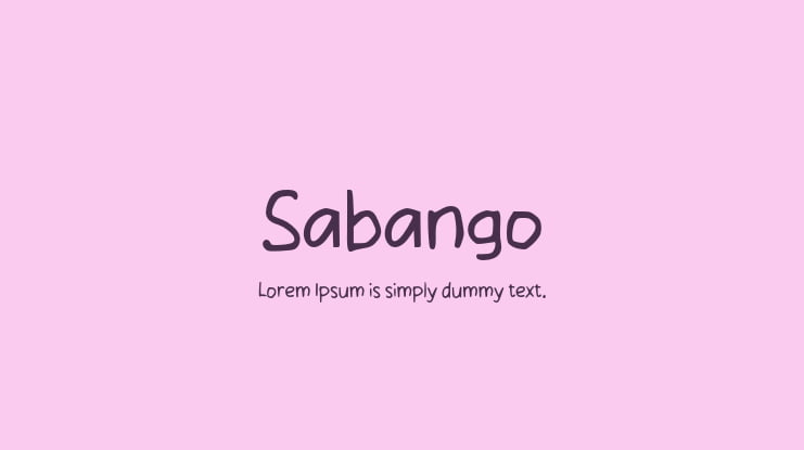 Sabango Font