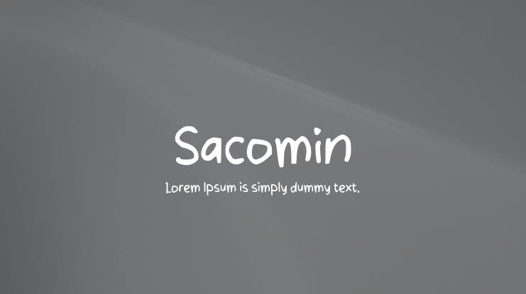 Sacomin Font