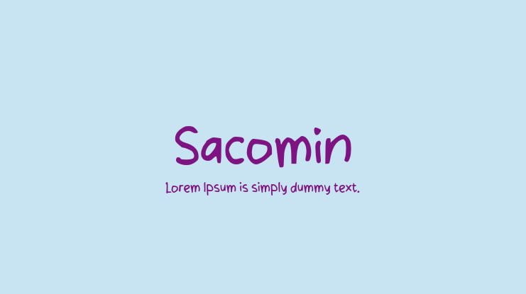 Sacomin Font