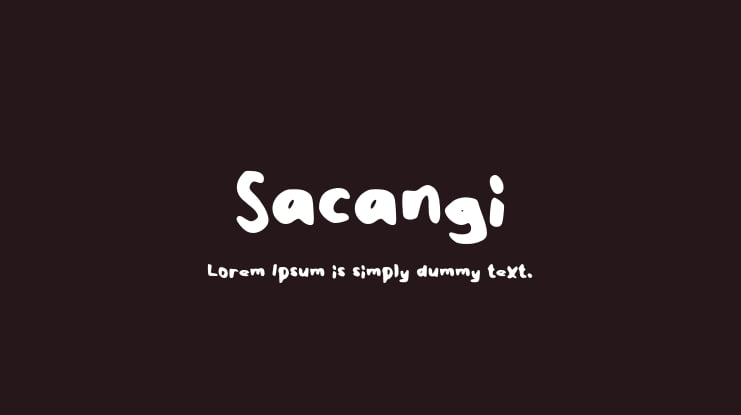 Sacangi Font