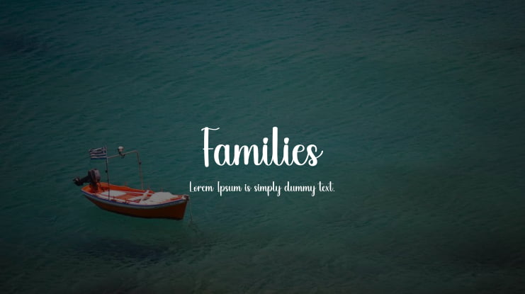 Families Font