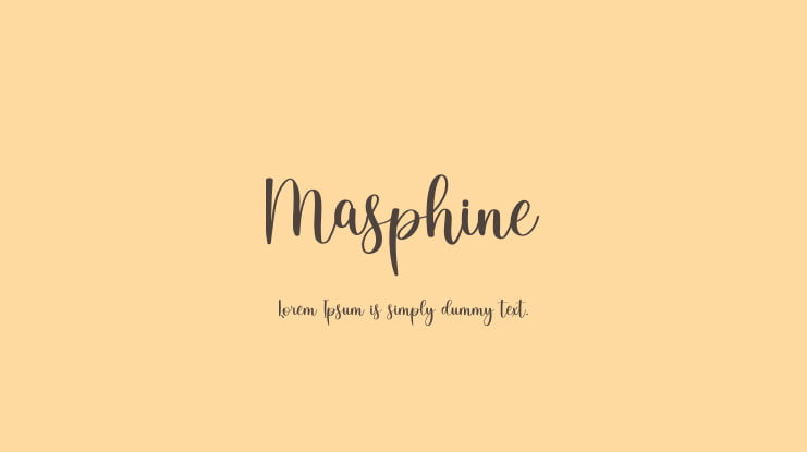 Masphine Font