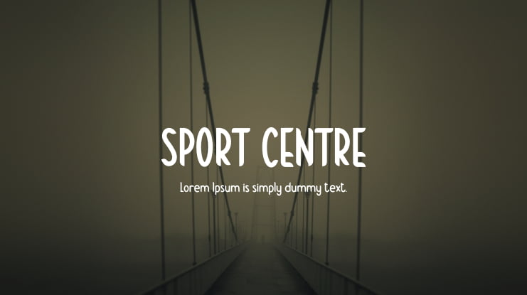 SPORT CENTRE Font