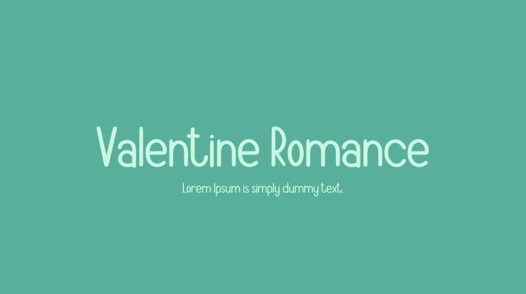 Valentine Romance Font