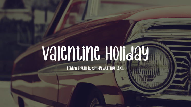 Valentine Holiday Font