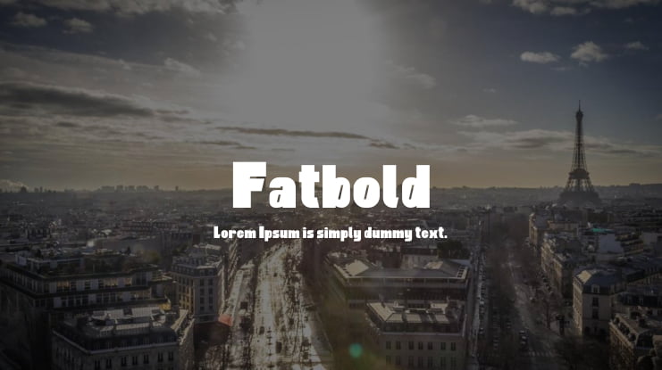 Fatbold Font