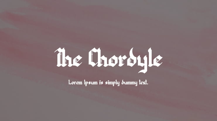 The Chordyle Font