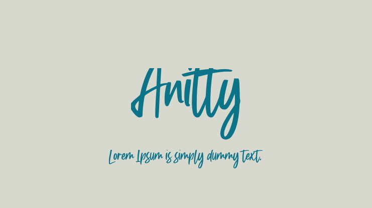 Anitty Font