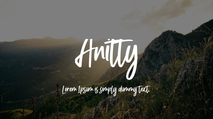 Anitty Font