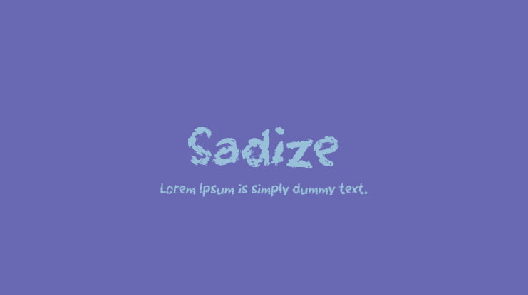 Sadize Font