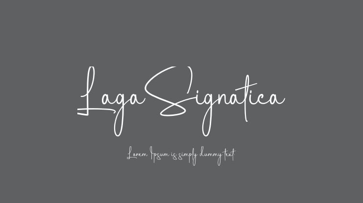 Laga Signatica Font