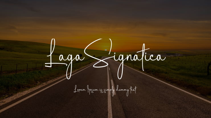 Laga Signatica Font