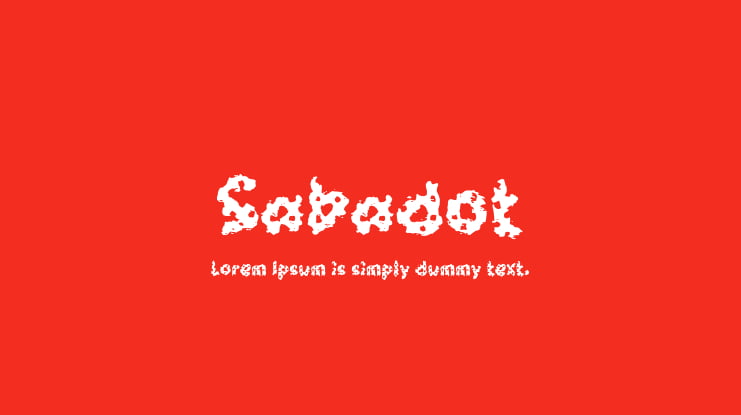 Sabadot Font