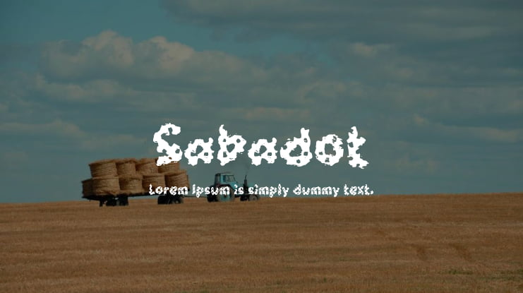 Sabadot Font