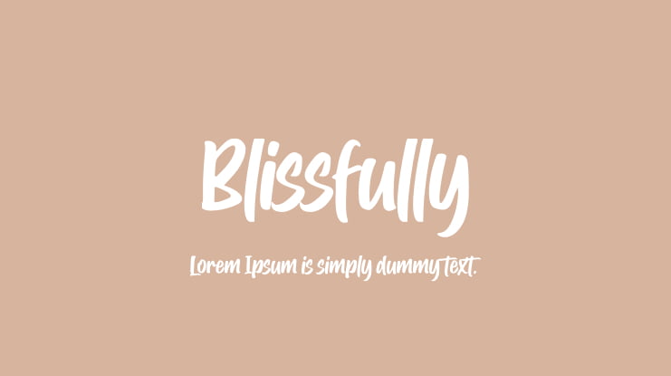 Blissfully Font