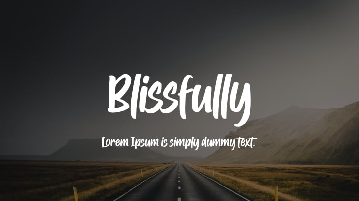 Blissfully Font