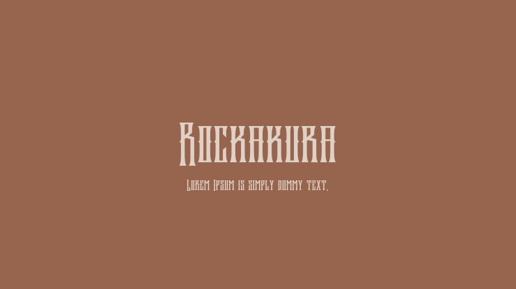 Rockakura Font