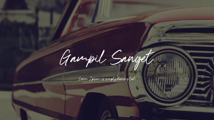 Gampil Sanget Font